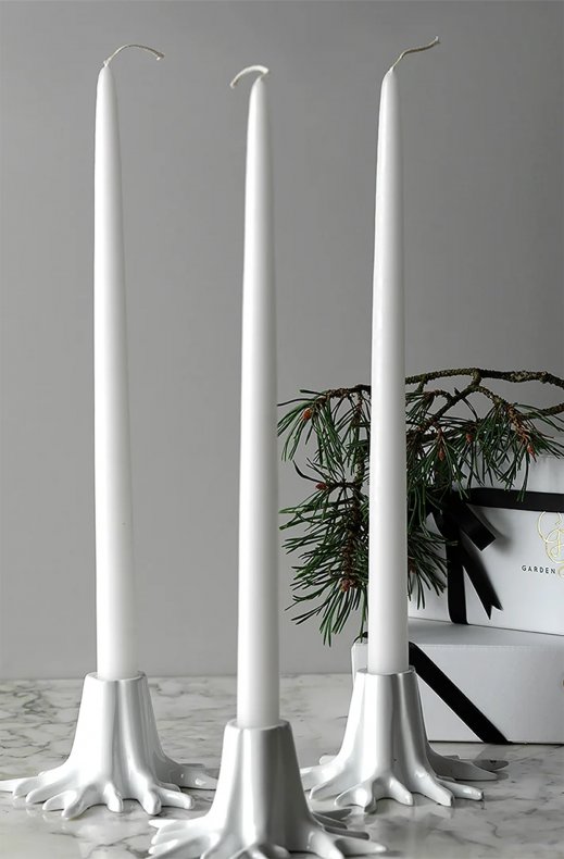 Garden Glory - Candle Holder Mini Root White