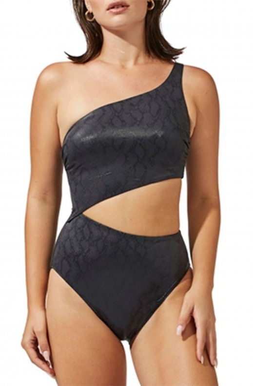 Gottex - Luma Ivy One Shoulder Cut Out Swimsuit Black