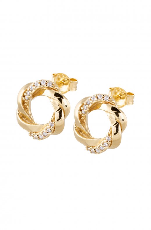 Gynning Jewelry - Circle of the Universe Earrings - Gold