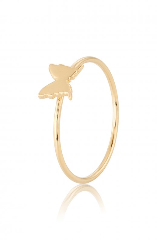 Gynning Jewelry - Petite Papillion Ring Goldplated