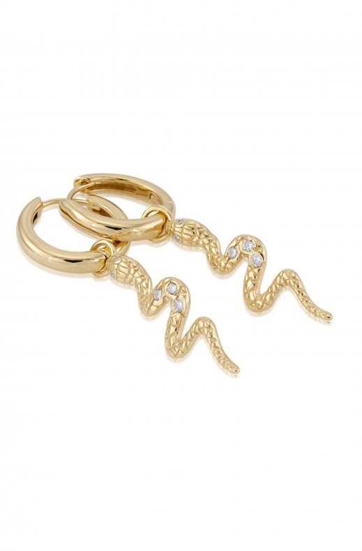 Carolina Gynning Jewelry - Snake Earrings Goldplated