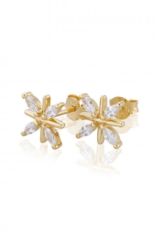 Gynning Jewelry - Snowflake Earring - Gold