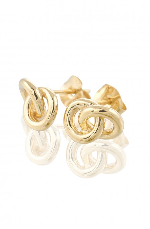 Gynning Jewelry - The Knot Örhängen Gold Plated