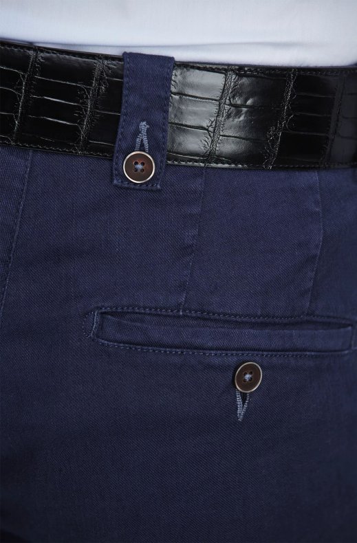 Hansen & Jacob - Maranello Linen Mix Chino 47 Blue