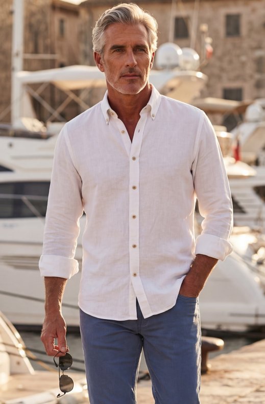 Hansen & Jacob - Classic Linen Shirt - White 10