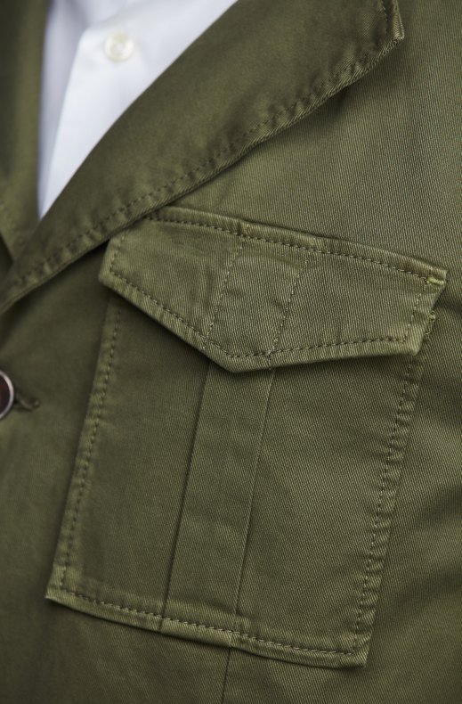 Hansen & Jacob - Cotton Wash Safari Jacket - Green 56