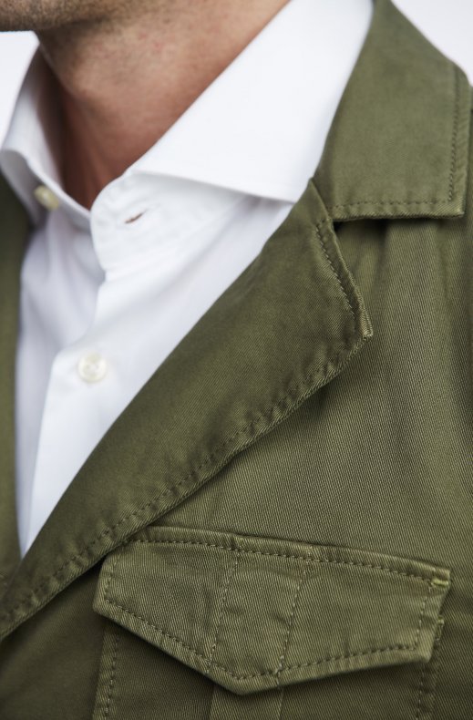 Hansen & Jacob - Cotton Wash Safari Jacket - Green 56