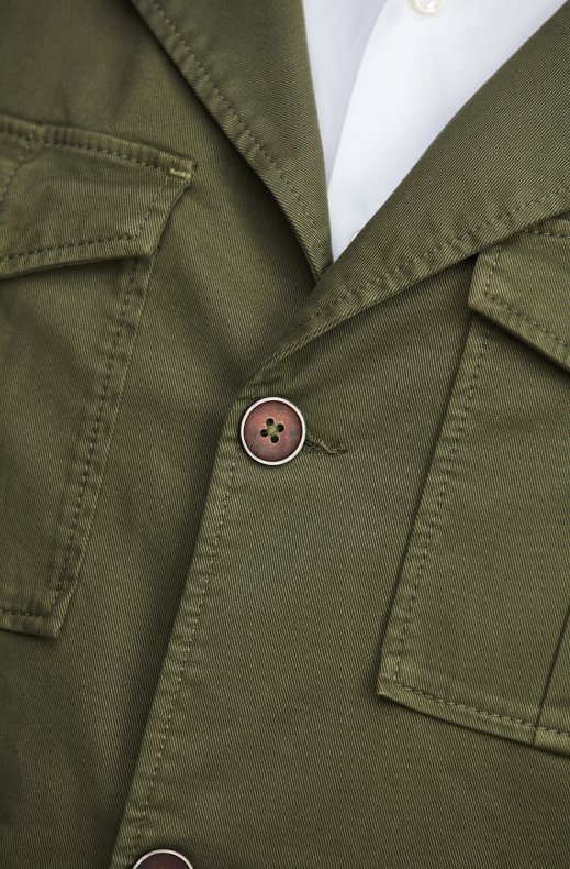 Hansen & Jacob - Cotton Wash Safari Jacket - Green 56
