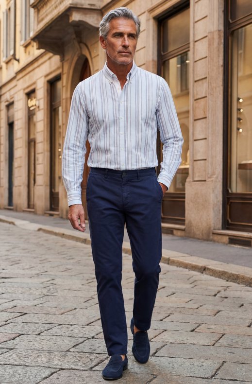 Hansen & Jacob - Gelato Stripe Shirt - Light Blue 40