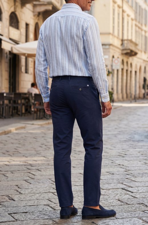 Hansen & Jacob - Classic Chino Aerodyn High Stretch - Navy 49