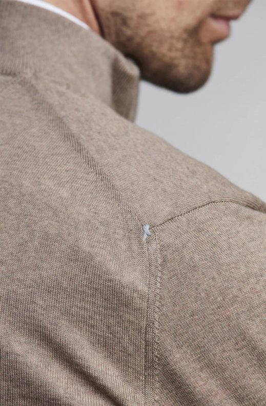 Hansen & Jacob - Halfzip Merino Knit Beige 15