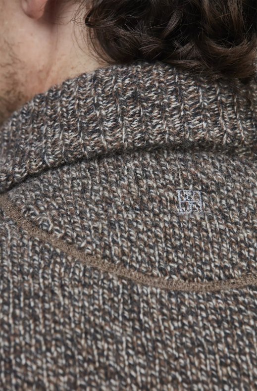 Hansen & Jacob - Halfzip Mouliné Geelong Knit Brown 67