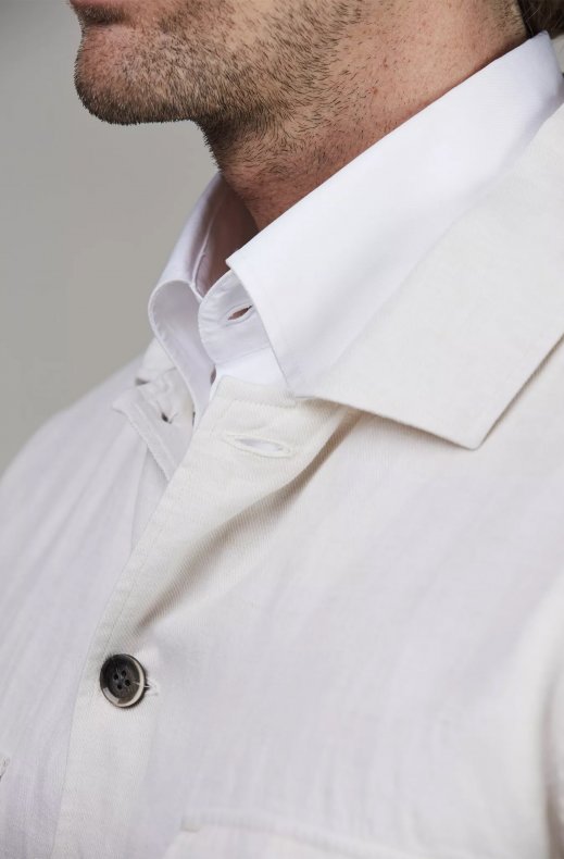 Hansen & Jacob - Linen Twill Shacket White