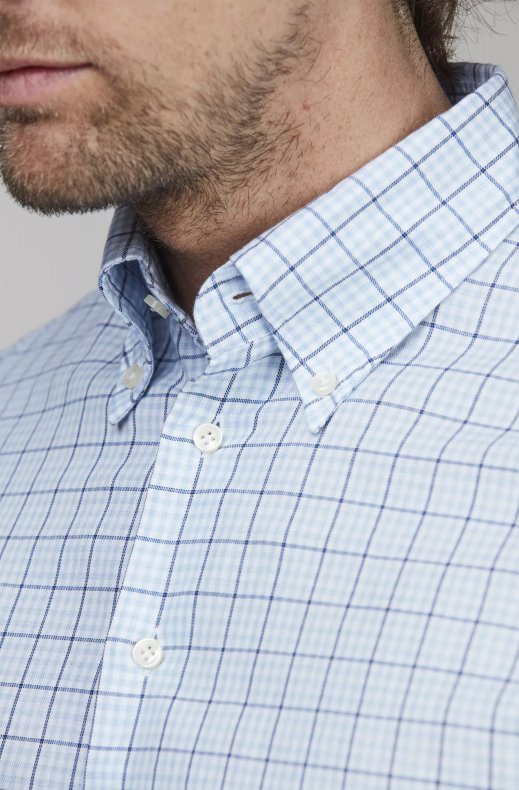 Hansen & Jacob - Positano Button Down Shirt Blue 44