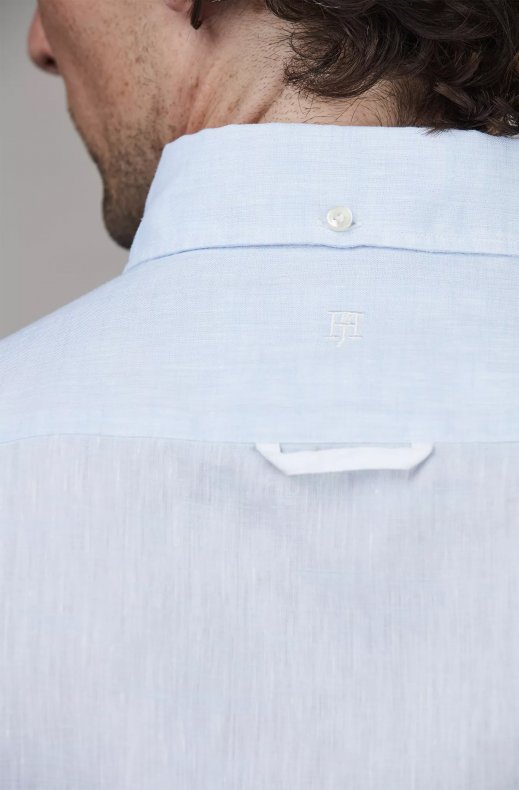 Hansen & Jacob - Refine Short Linen Shirt - Light Blue