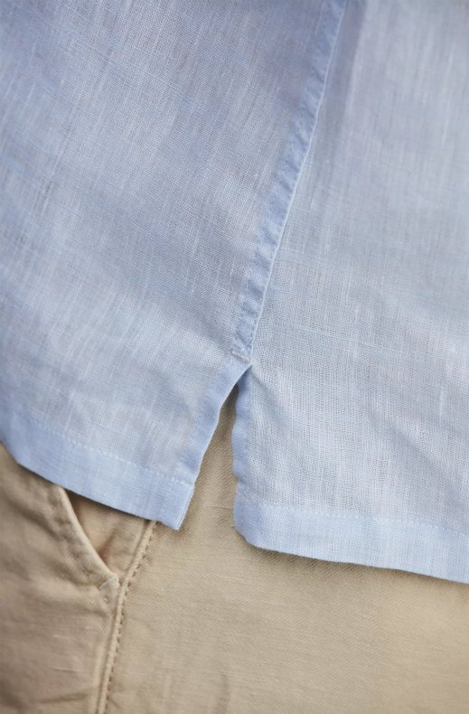 Hansen & Jacob - Refine Short Linen Shirt - Light Blue