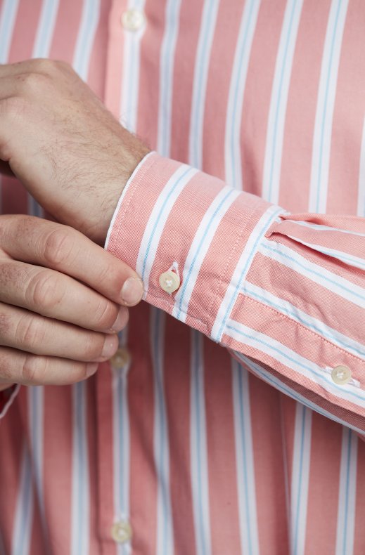 Hansen & Jacob - River Striped Shirt - Burnt Orange 29