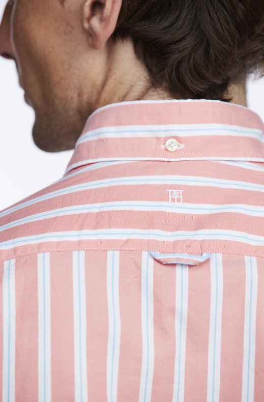 Hansen & Jacob - River Striped Shirt - Burnt Orange 29