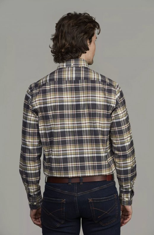 Hansen & Jacob - Twill Flanel Shirt - 55 Green