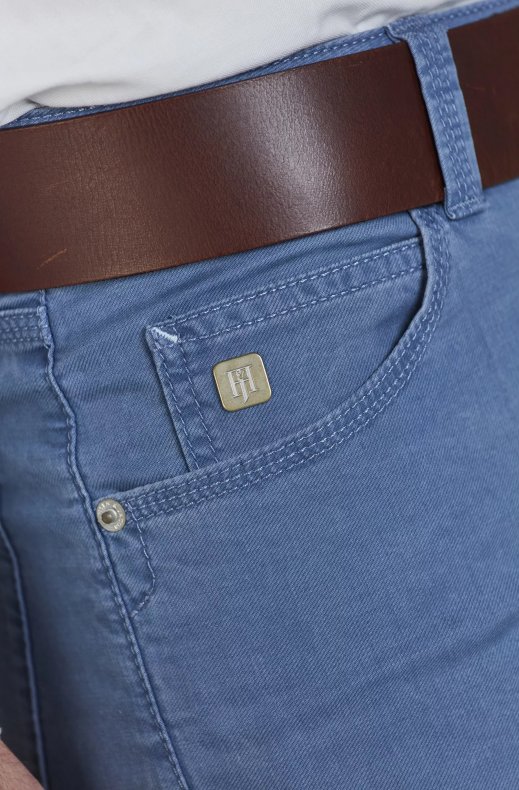 Hansen & Jacob - 5-PKT Twill Melange - Blue 44