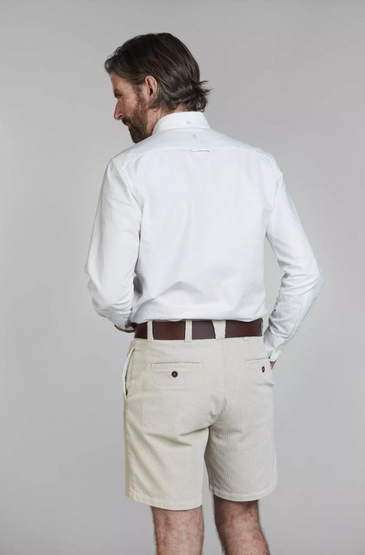 Hansen & Jacob - Washed 8W Cord Shorts - Irish White 12