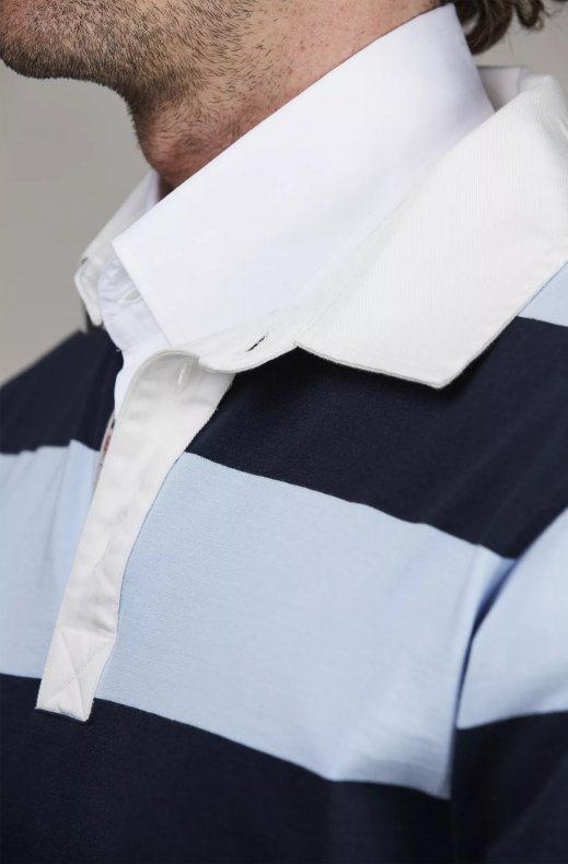 Hansen & Jacob - Striped Rugger - Navy