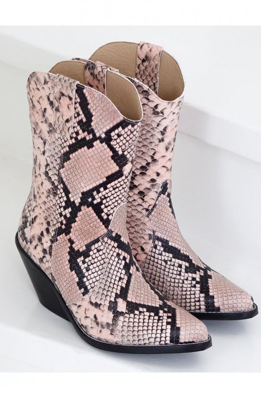 Henry Kole - Evie Boot Snake Blush