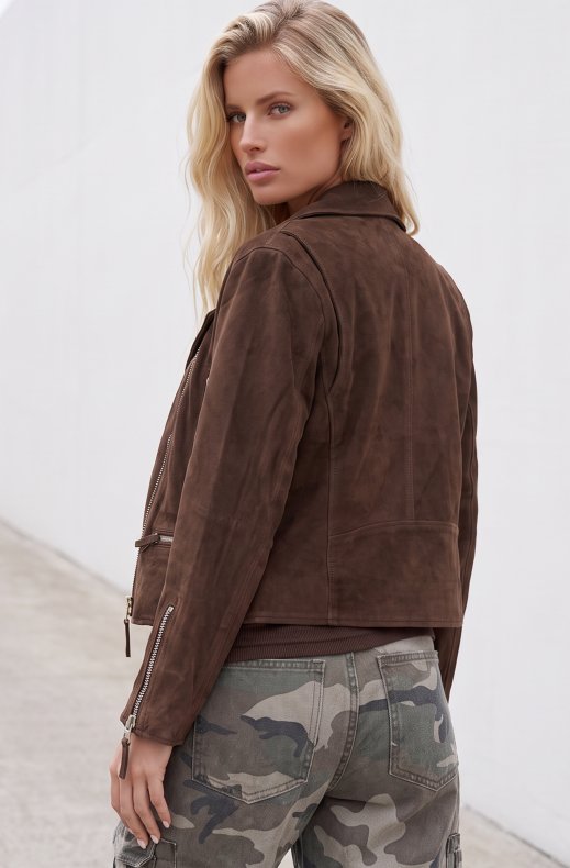 Human Scales - Ellen Jacket Suede - Dark Brown