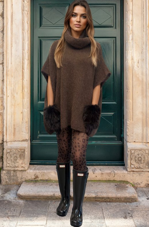 Hunter - Original Tall Gloss Boot - Chocolate