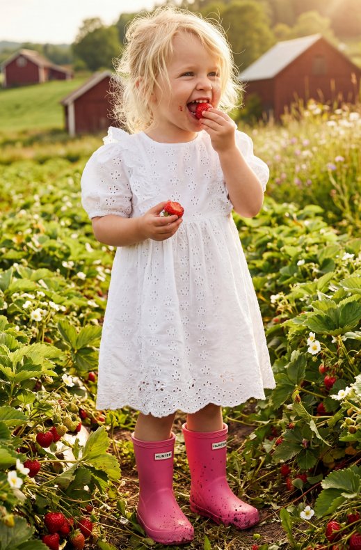 Hunter - Kids First Boot - Bright Pink