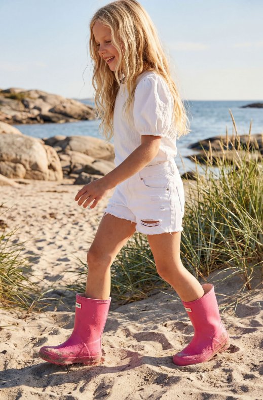 Hunter - Kids First Boot - Bright Pink