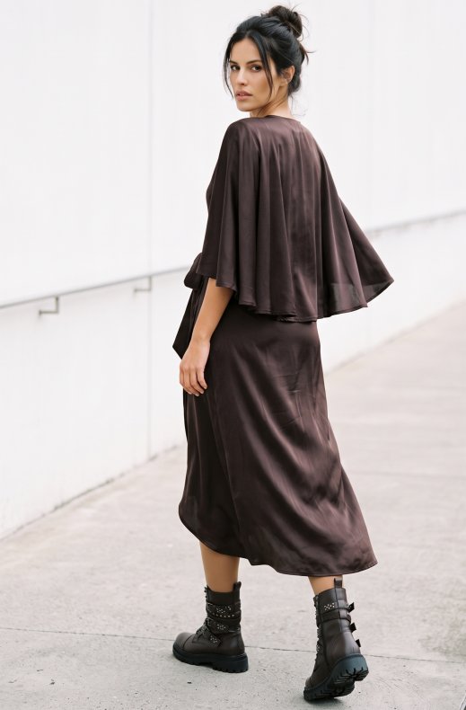 Ida Sjöstedt - Cynthia Dress - Dark Brown