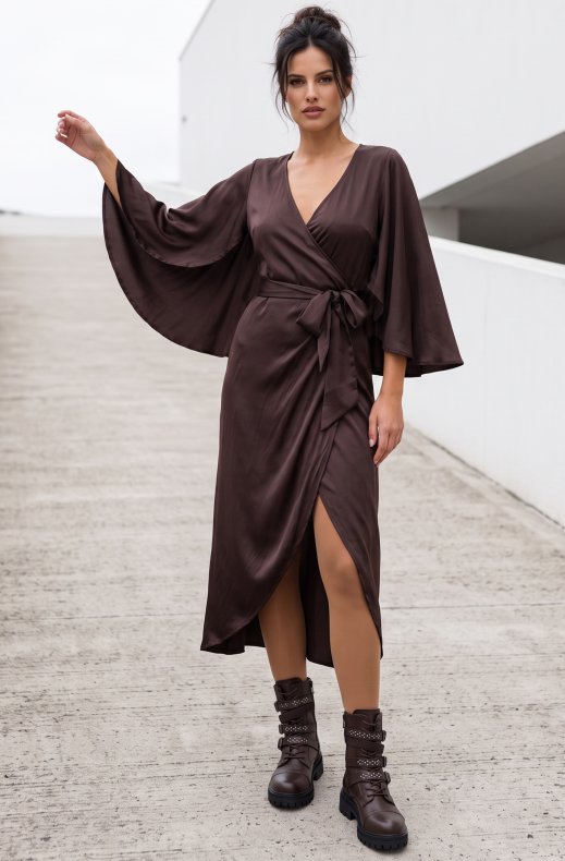 Ida Sjöstedt - Cynthia Dress - Dark Brown