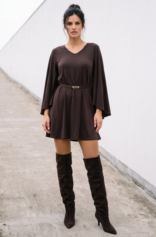 Ida Sjöstedt - Kendra Dress - Dark Brown