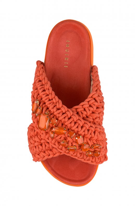 Inuikii - Woven Stone Platform - Orange