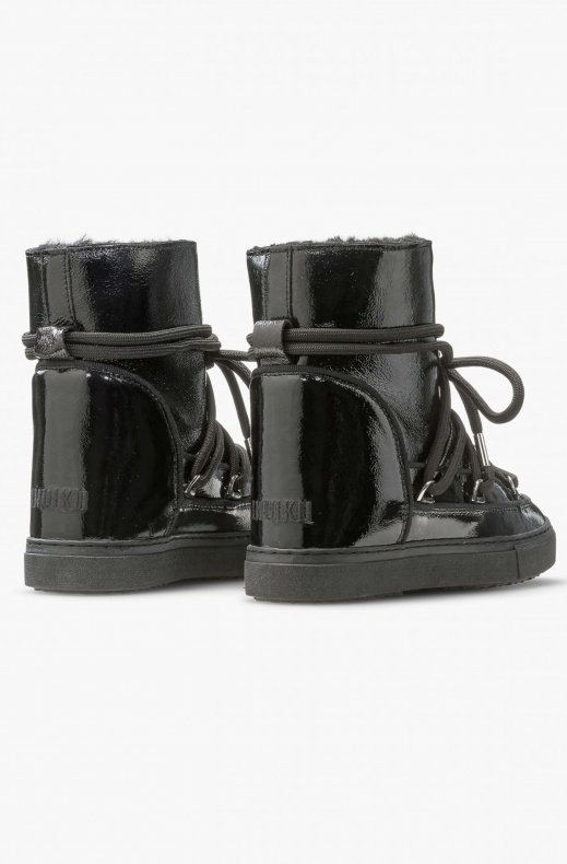 Inuikii - Full Leather Naplack Wedge - Black