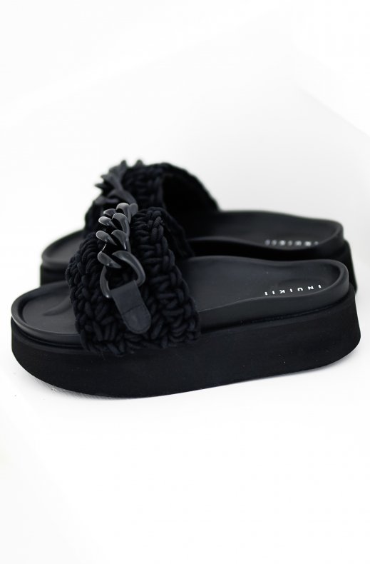 Inuikii - Woven chain Platform - Black