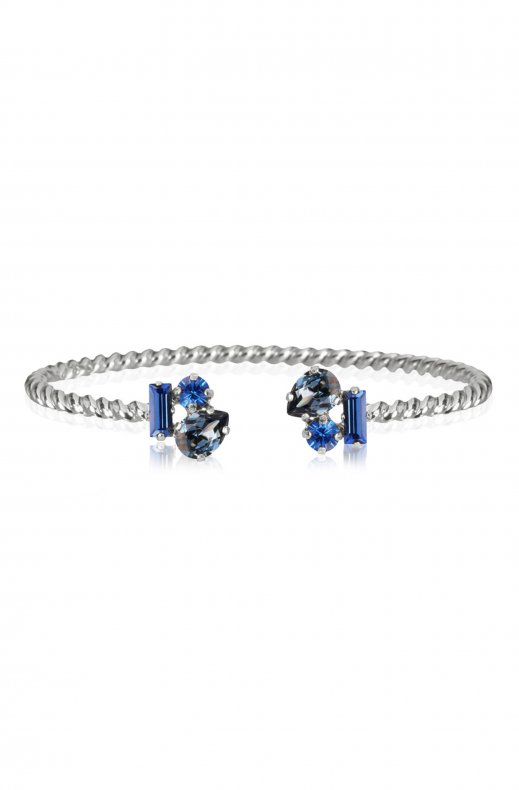 CAROLINE SVEDBOM - ISA BRACELET RHODIUM BLUE