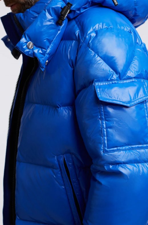 JACK1T - EZ Puffer Hooded Jacket - Glacial Blue - Black
