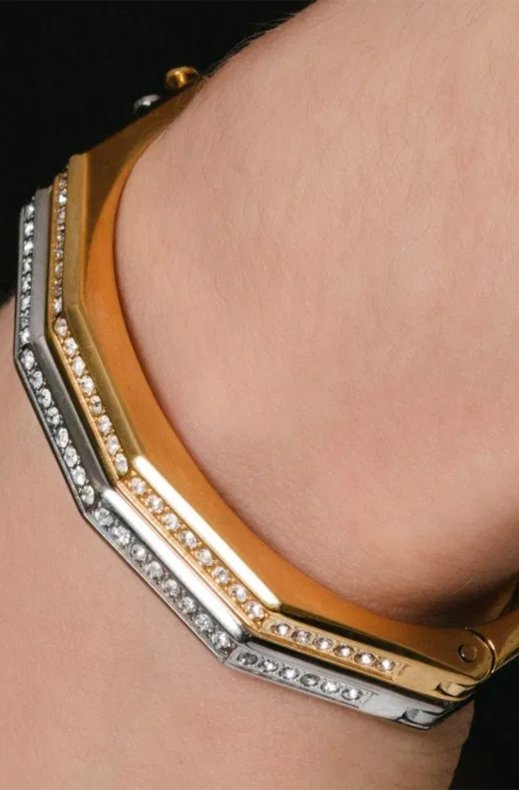 Jane & Sophie – Hexagon bracelet gold
