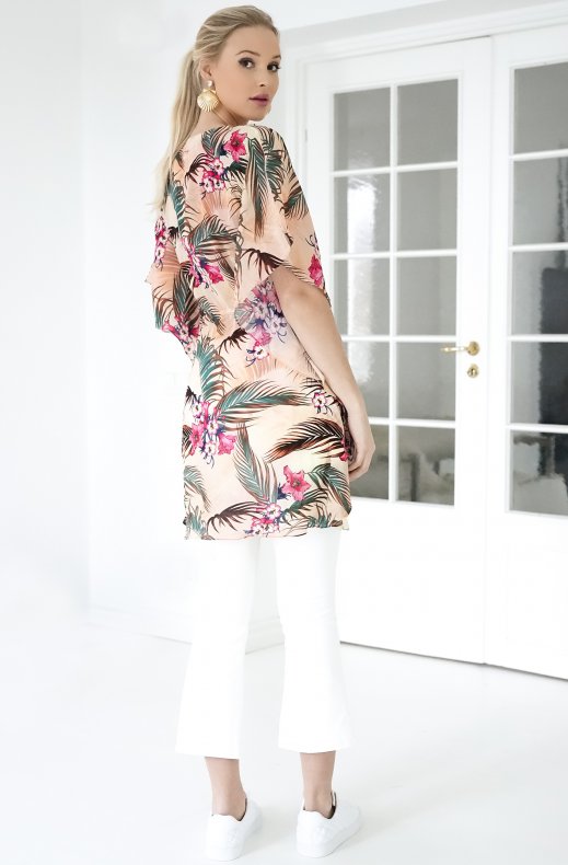 Kaanda - Basic Kaftan - Peach Tropical