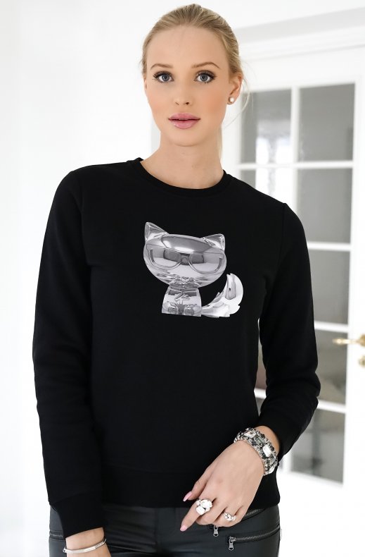 Karl Lagerfeld - ikonik choupette sweater black