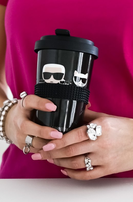 Karl Lagerfeld - ikonik takeaway mug