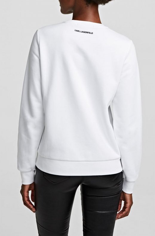 Karl Lagerfeld - ikonik 3D sweater white