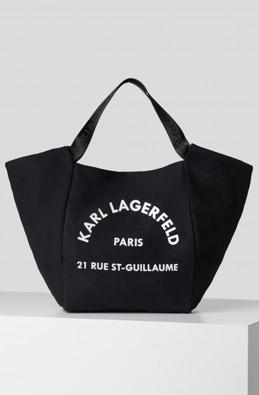 Karl Lagerfeld - Rue St Guillaume Canvas Shopper Black