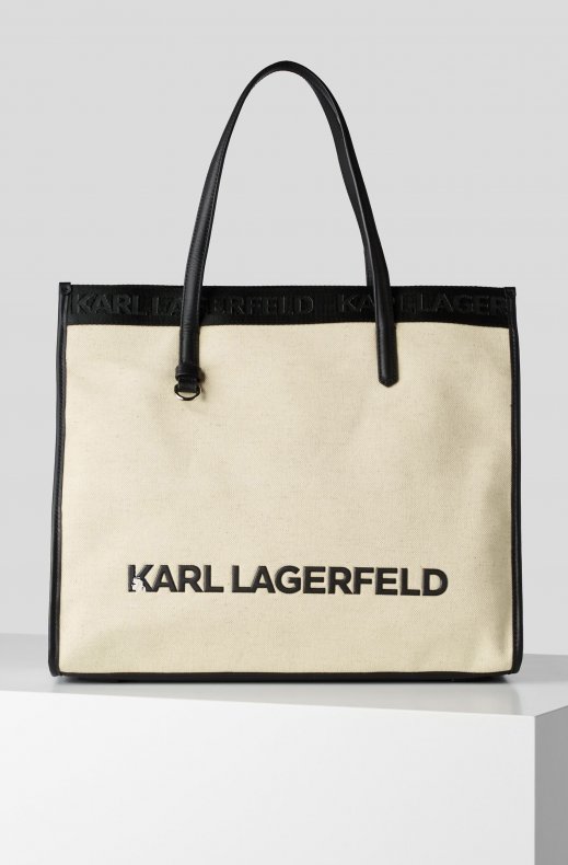 Karl Lagerfeld - Canvas Tote - Natural