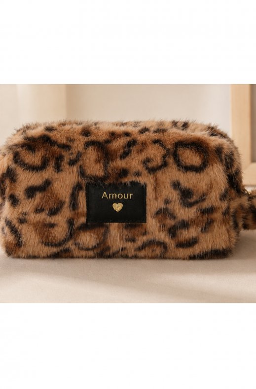 Mixed Brands - Leopard Make-up Bag XD33473 - Camel