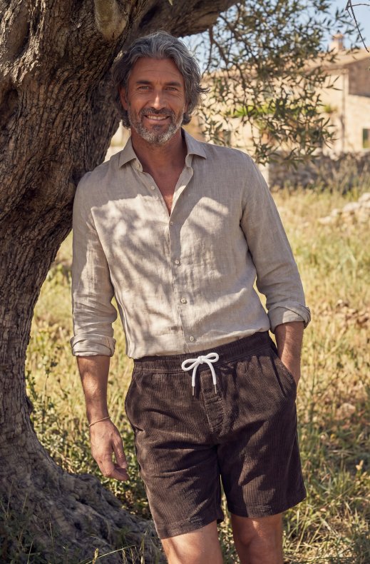 Less Worries - Linen Shirt - Sand