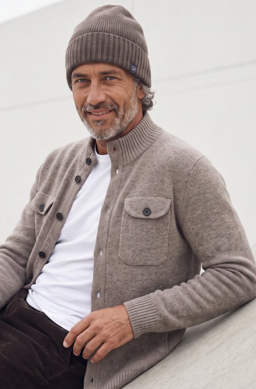 Less Worries - Cashmere Blend Beanie - Nougat