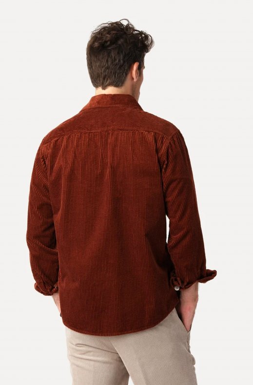 Less Worries - Cord Shirt - Brick